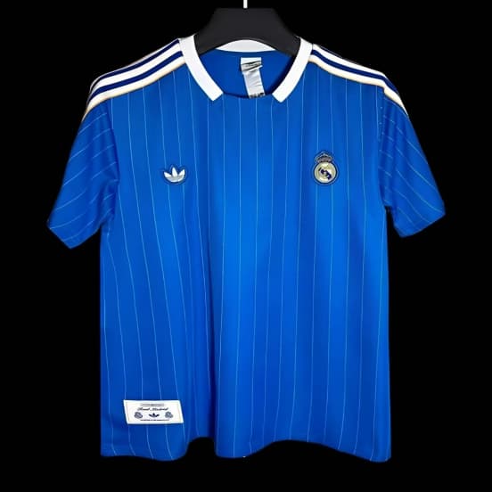 25/26 Real Madrid Adidas Original Blue Casual Jersey — jersey