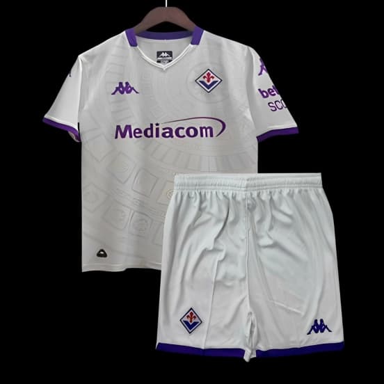 25/26 Kids Fiorentina Away White Jersey — ACF Fiorentina Femminile