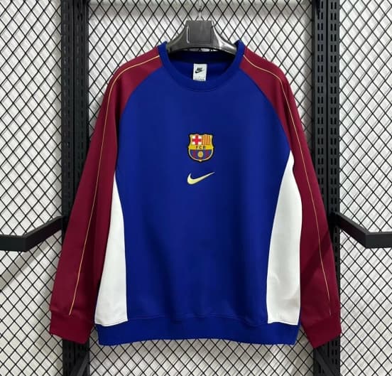 25/26 Barcelona Blue/Wine/White Sweater — jersey