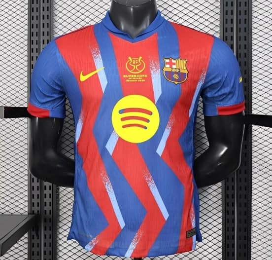 Player Version 25/26 Barcelona Forth Jersey With Supercopa Sponsor — jersey