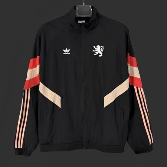 25/26 Manchester United Black/White Full Zipper Windbreaker — jersey
