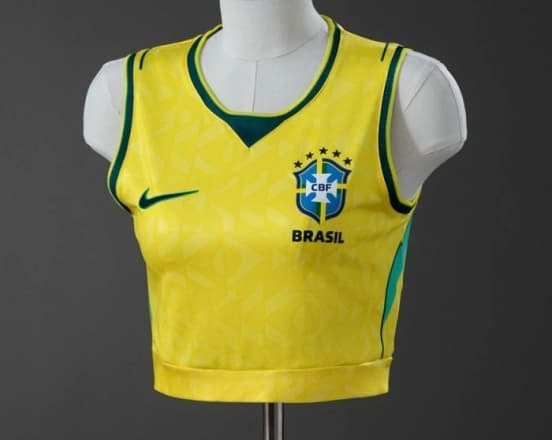 2026 Brazil Women's Crop Tank Top Home Jersey — jersey