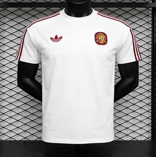 2026 Spain White T-Shirt — jersey