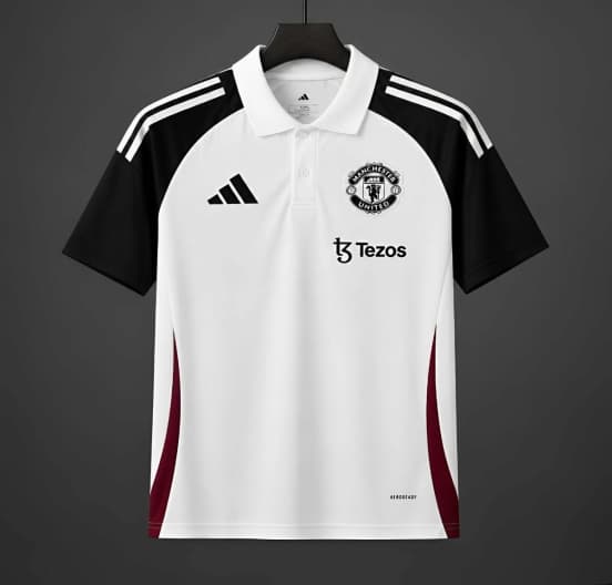 26/27 Manchester United White POLO Jersey — jersey