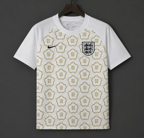 2026 England Women's 500th Game White Special Edition Training Jersey — jersey