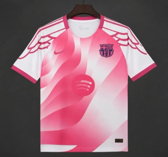 25/26 Barcelona "Pink Wings" Special Edition White/Pink Jersey — jersey