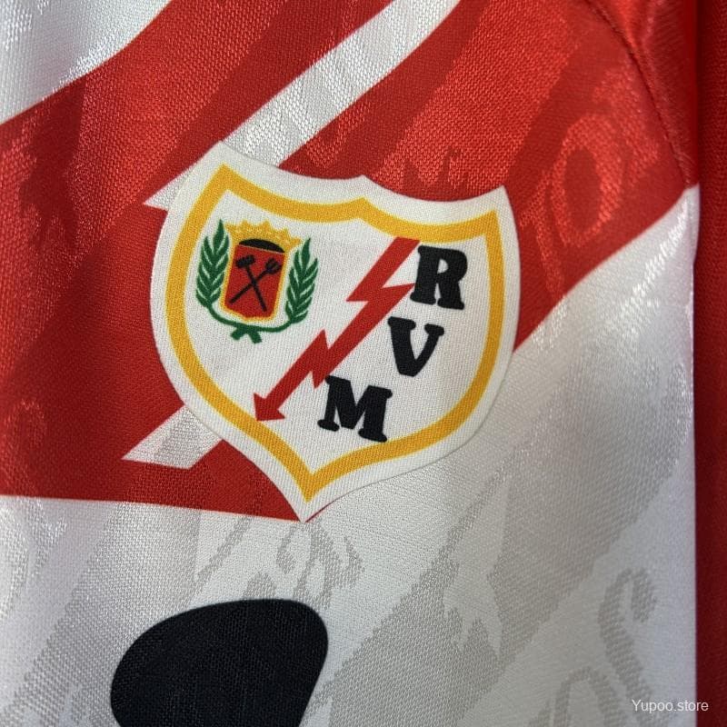 94/95 Retro Rayo Vallecano Home Jersey — imagen 2