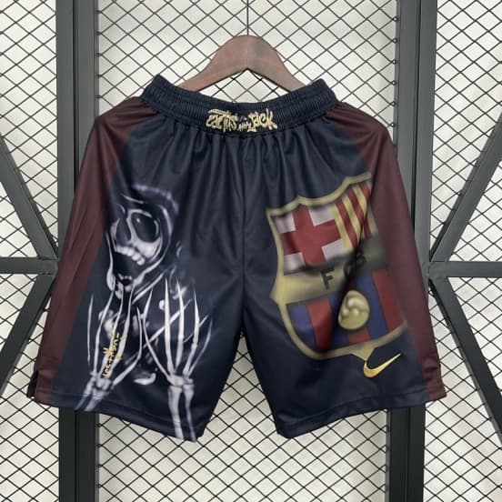 25/26 Barcelona x Cactus Jack Skeleton Home 'Black' Shorts — jersey
