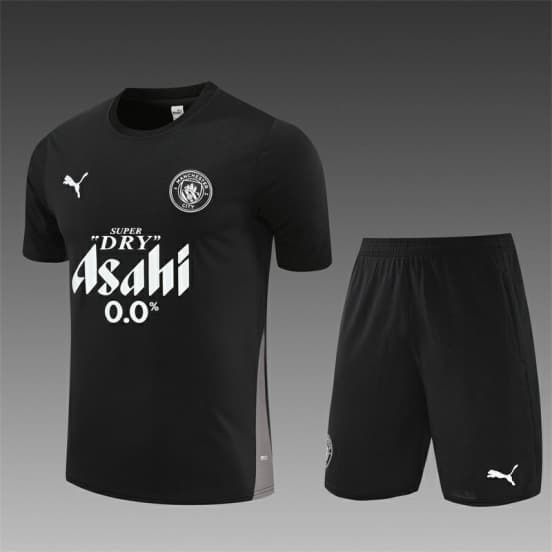 25/26 Manchester City Black with XS Short Sleeve+Soccer Shorts — Manchester City Football Club