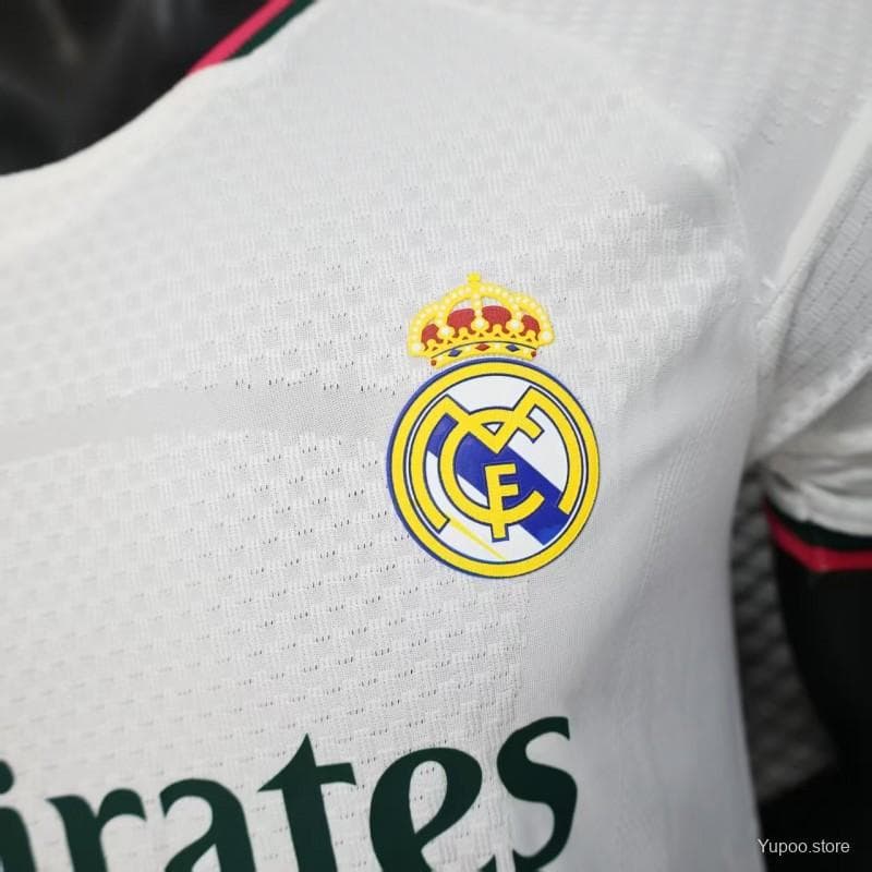 26/27 Player Version Real Madrid Home White Pink Black Jersey — imagen 8