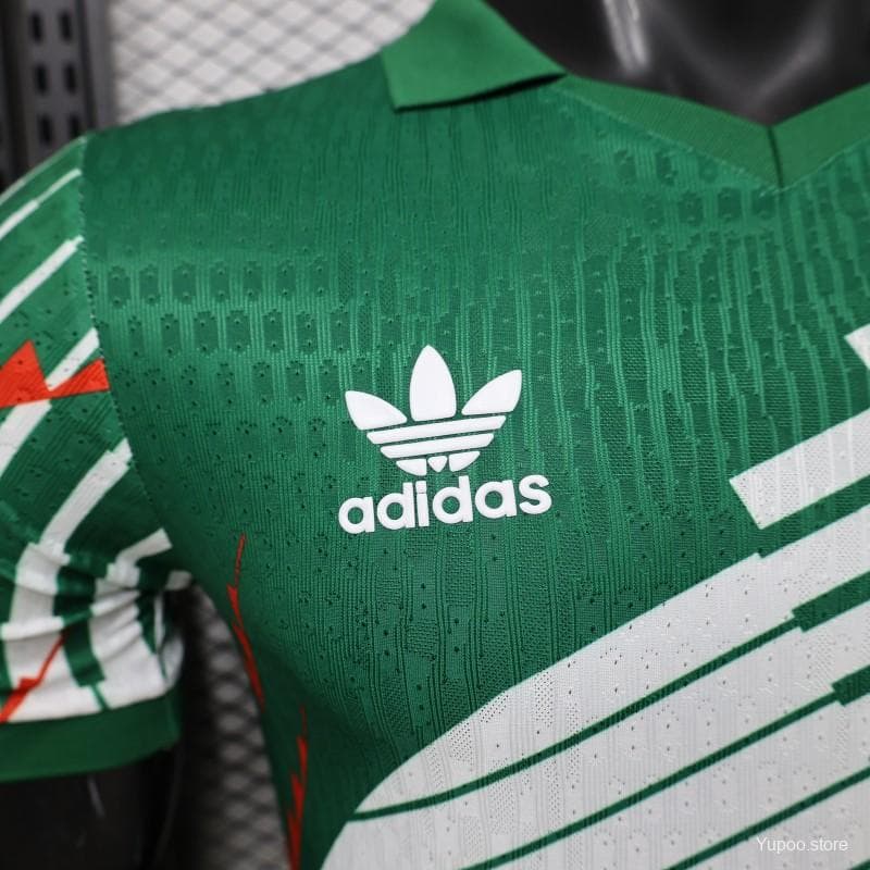 Player Version 2027 Mexico Home Green with Diagonal Graphic Jersey — imagen 5