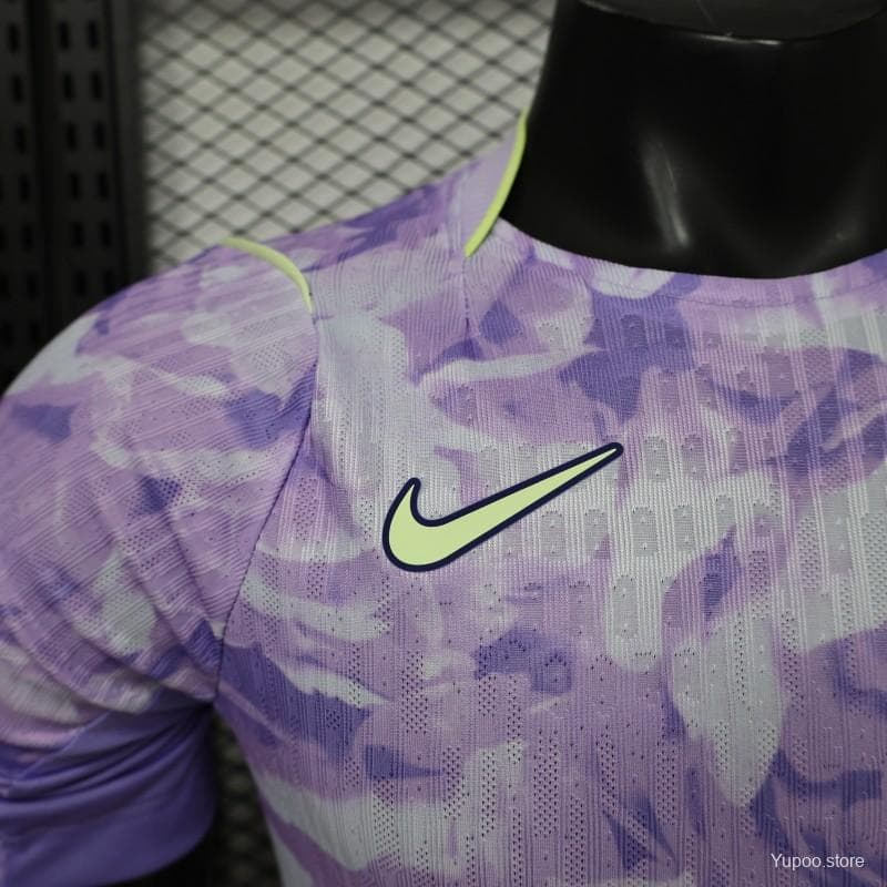 Player Version 2027 South Korea Away Purple Floral Jersey — imagen 5