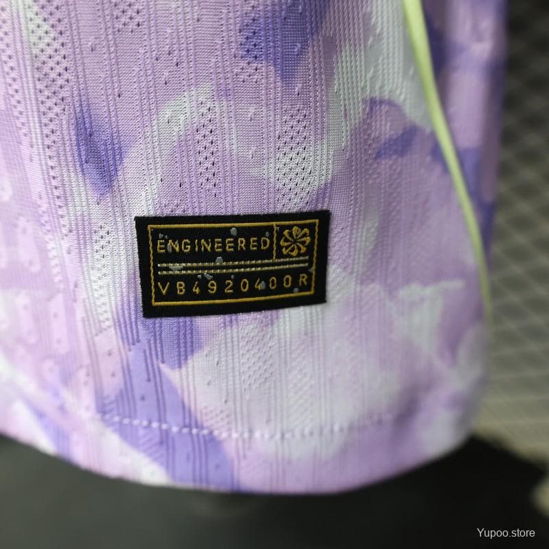 Player Version 2027 South Korea Away Purple Floral Jersey — imagen 7