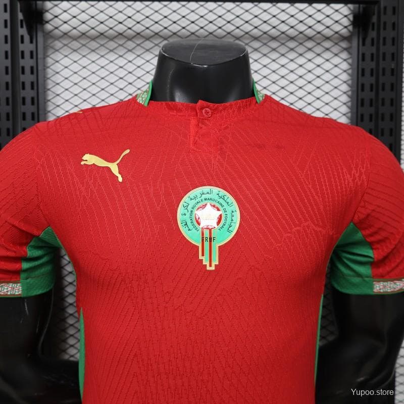 Player Version 26/27 Morocco Red & Green Home Jersey — imagen 11