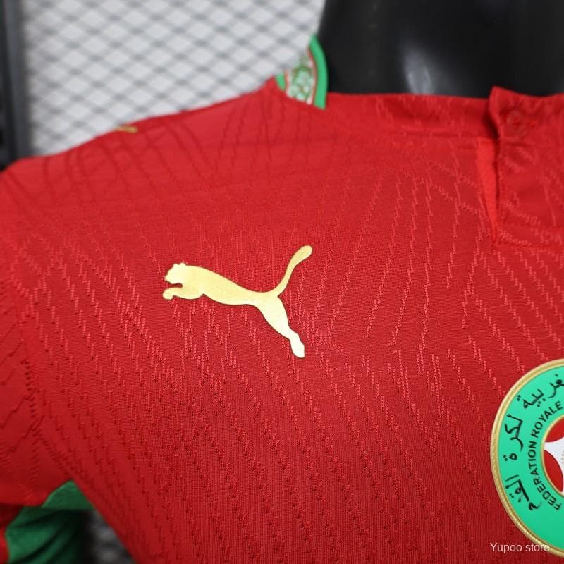 Player Version 26/27 Morocco Red & Green Home Jersey — imagen 9