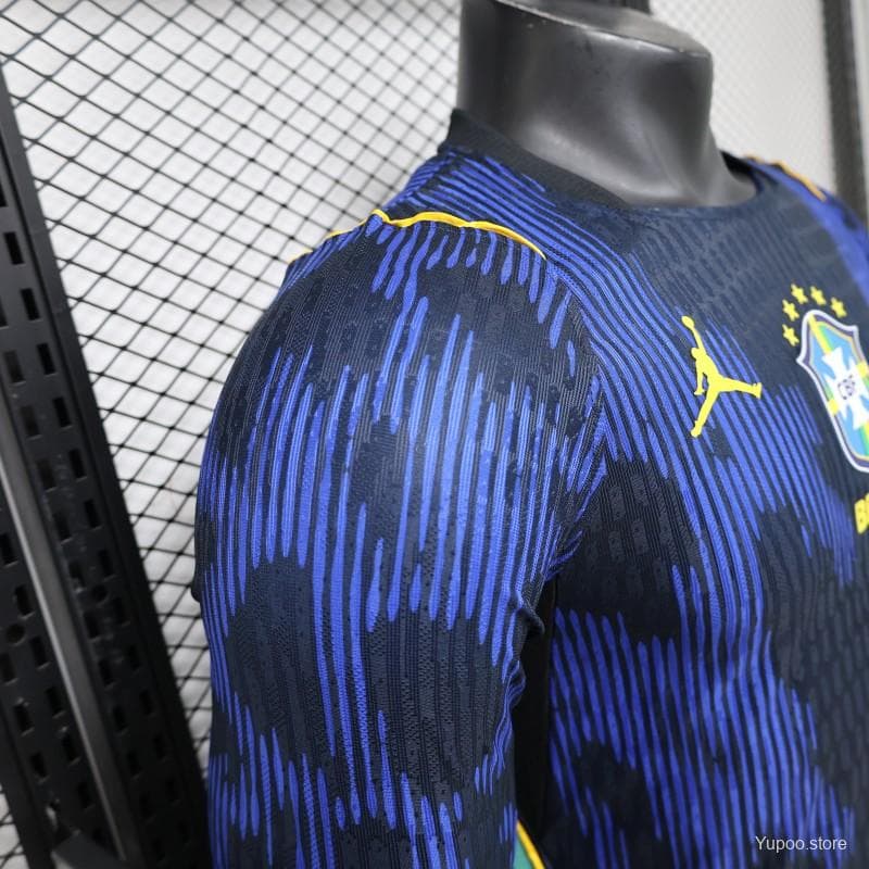Player Version 26/27 Brazil Navy Blue Special Edition Long Sleeve Jersey — imagen 5