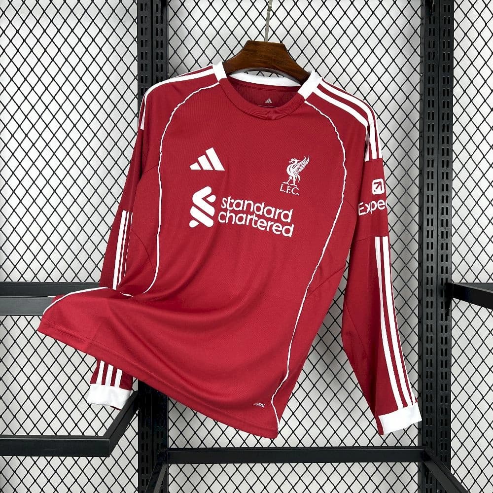 2025/26 Liverpool Home Long Sleeves Jersey — Liverpool Football Club