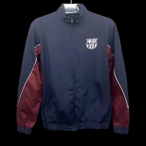 24/25 Barcelona Navy Full Zipper Windbreaker — Fútbol Club Barcelona (femenino)