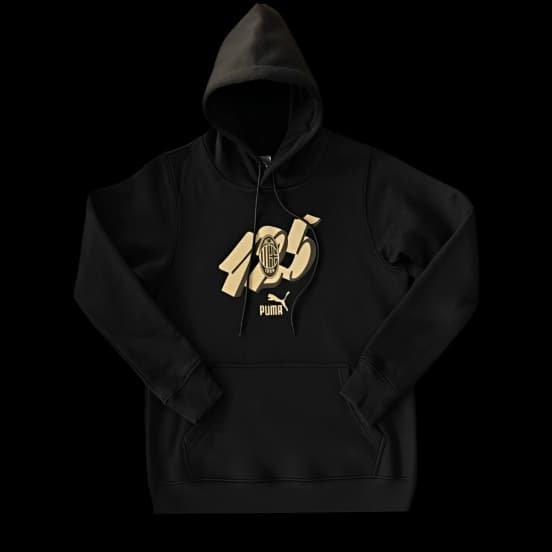 24/25 AC Milan 125Th Navy/Red/Black/Beige Hoodie WIth Black Badge — Associazione Calcio Milan