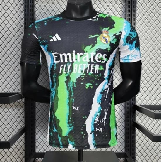 25/26 Player Version Real Madrid Black Splash Art Special Edition Jersey — jersey