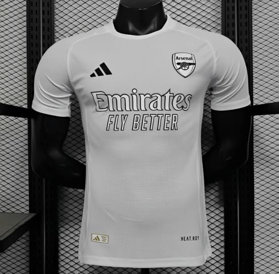 Player Version 25/26 Arsenal White with Emirates Sponsor Jersey — Arsenal Football Club