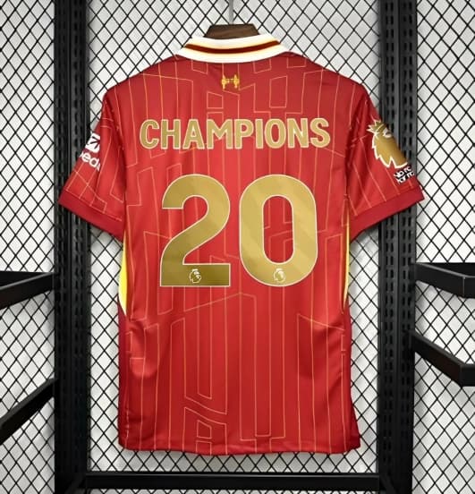 24/25 Liverpool Home Jersey With 20 Champions Printing — Liverpool Football Club