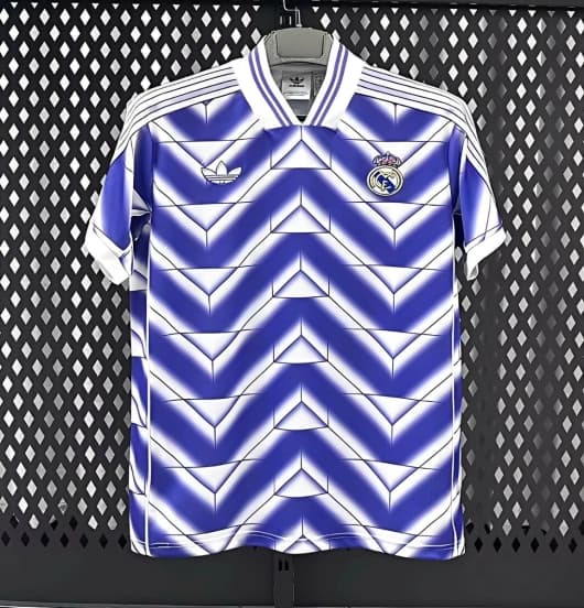 25/26 Real Madrid Third Purple with Chevron Gradient Pattern Jersey — jersey