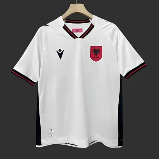 2025 Albania Away White Jersey — Selección de fútbol de Albania