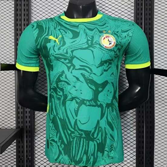2026 Player Version Senegal Away Green Double Stars Edition Jersey — Selección de fútbol de Senegal