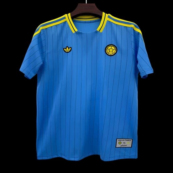 2026 Colombia Adidas Terrace Icons Blue Jersey — Selección de fútbol de Colombia