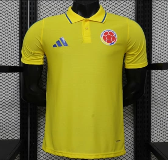 Player Version 2026 Colombia Yellow POLO Jersey — Selección de fútbol de Colombia