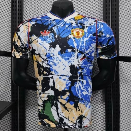 Player Version 26/27 Manchester United Multicolor Paint Splash Art Special Edition Jersey — jersey