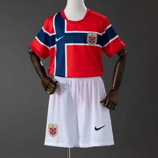2026 Kids Norway Home Kit Jersey Size 16-28 — Selección de fútbol de Noruega