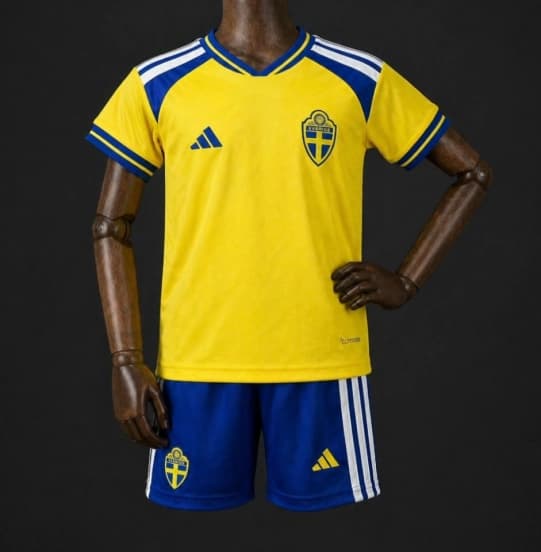 2026 Kids Sweden Home Jersey — Selección de fútbol de Suecia