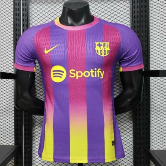 Player Version 26/27 FC Barcelona Third Purple Pink Yellow Stripe  Jersey — jersey