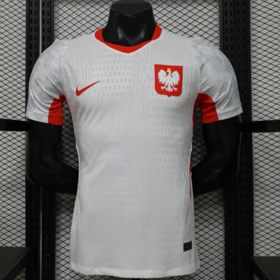 Player Version 2026 Poland Home White  Jersey — Selección de fútbol de Polonia