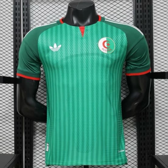 Player Version 26/27 Algeria Away Green with Tonal Vertical Stripe  Jersey — Selección de fútbol de Argelia
