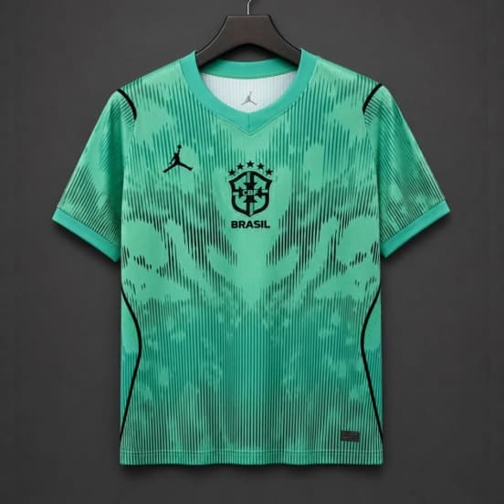 2026 Brazil World Cup Goalkeeper Green/Black Jordan Jersey — jersey