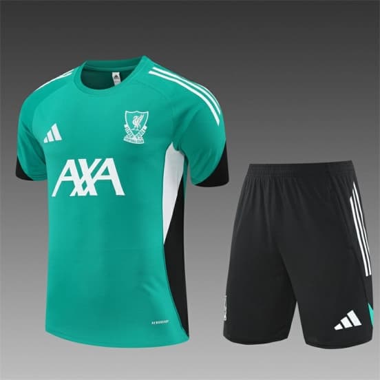 25/26 Liverpool Green Short Sleeve with XS Short Sleeve Jersey+Shorts — jersey