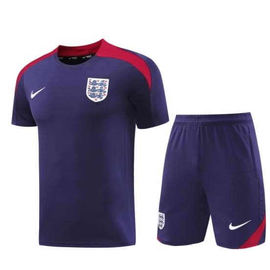 2025 England Purple Short Sleeve+Soccer Shorts — Selección de fútbol de Inglaterra