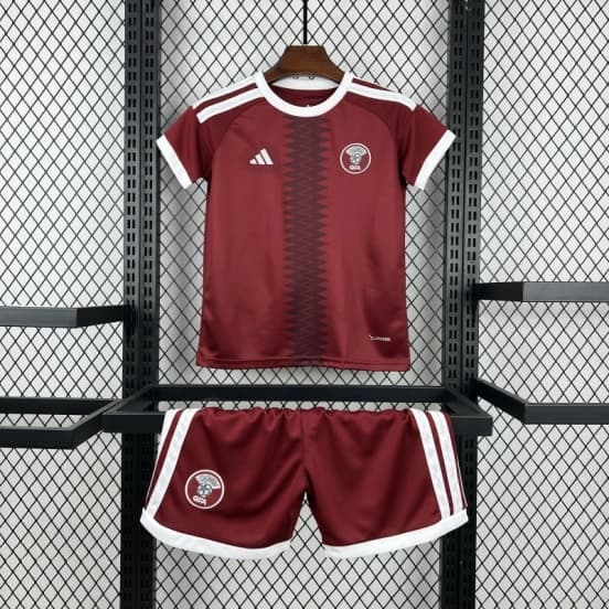 2026 Kids Qatar World Cup Home Kit — Selección de fútbol de Catar