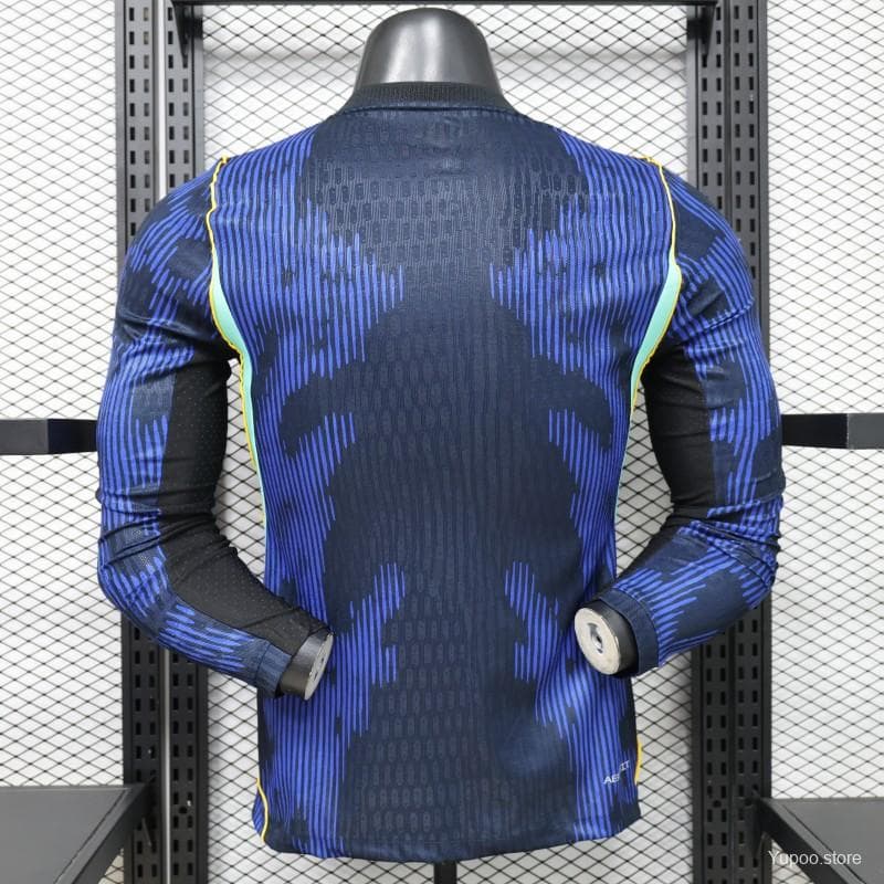 Player Version 26/27 Brazil Navy Blue Special Edition Long Sleeve Jersey — imagen 3