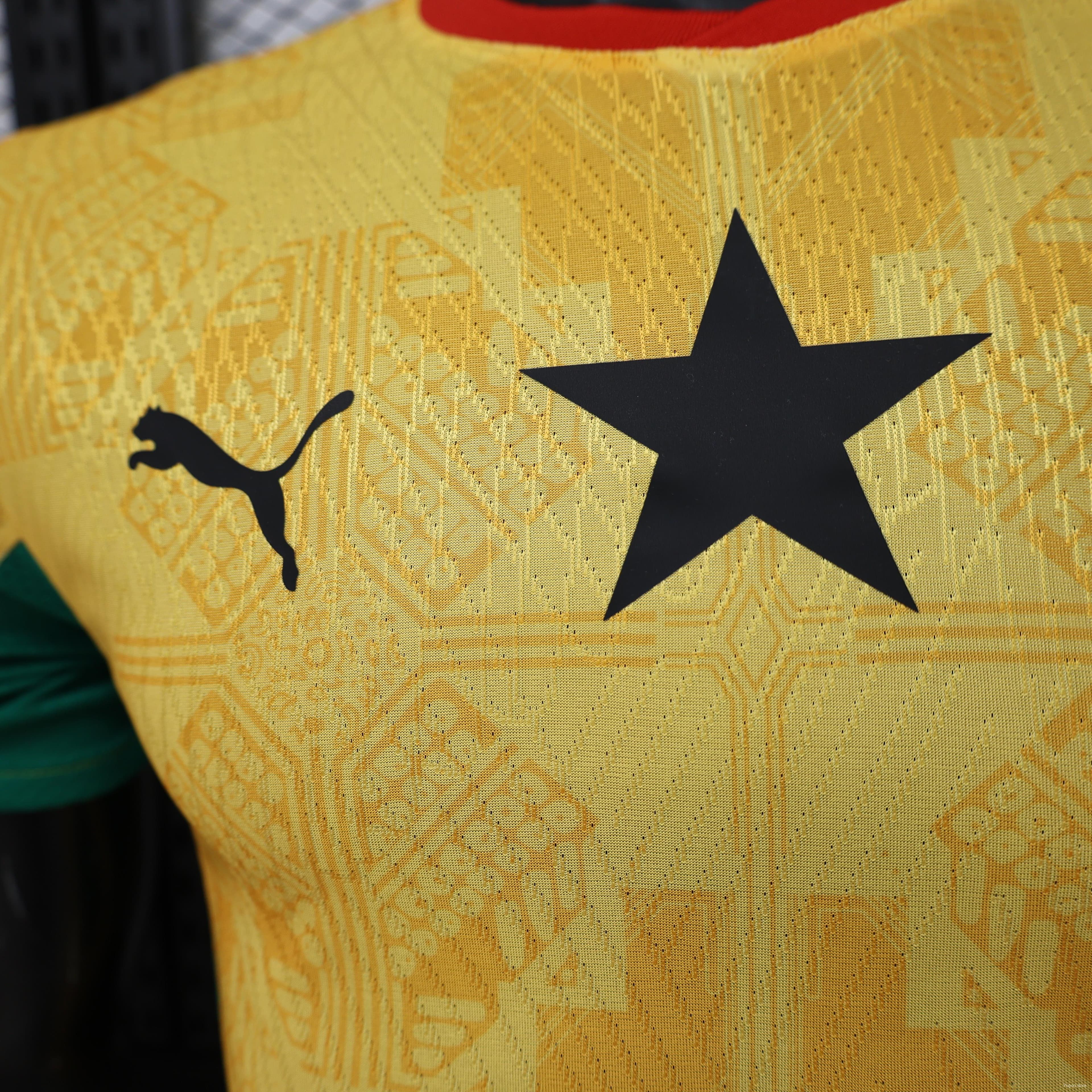 Player Version 26/27 Ghana  Away  Yellow & Green/Red Accent Jersey — imagen 5
