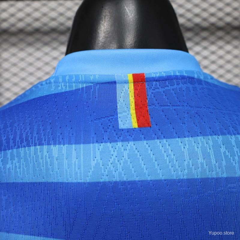 Player Version 26/27 DR Congo  Sky Blue & Red  Home Jersey — imagen 8