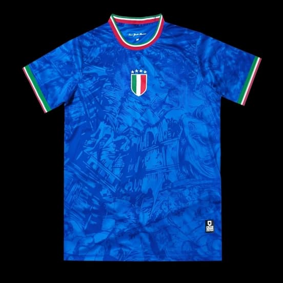 2024 Italy Michelangelo Blue Special Training Jersey — Selección de fútbol de Italia