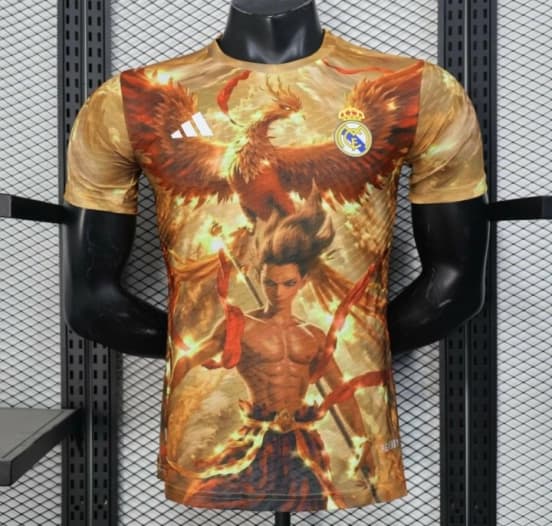 Player Version 25/26 Real Madrid Gold with Phoenix NA ZHA Jersey — jersey