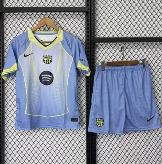 25/26 Kids Barcelona Light Blue with Gradient Pattern Jersey — jersey