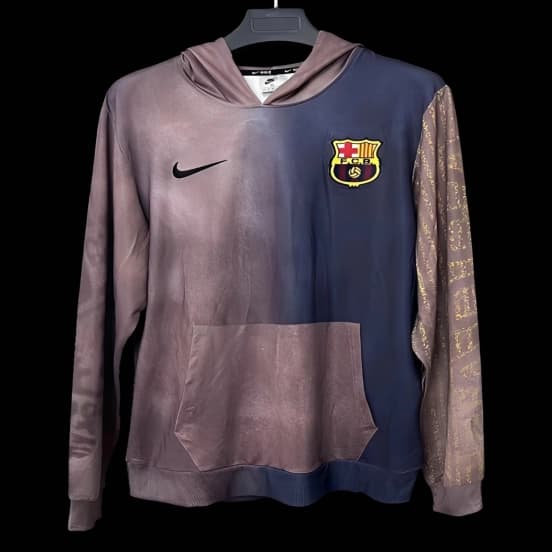 25/26 Travis Scott x Nike x FC Barcelona Split-Dye Crest Hoodie — jersey