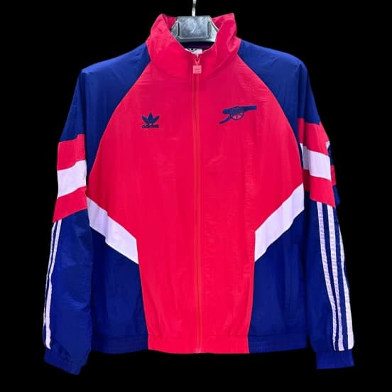 25/26 Arsenal Red/Blue Full Zipper Windbreaker — jersey