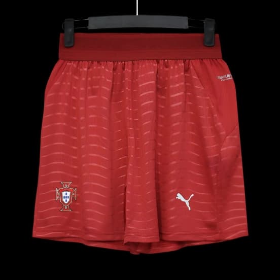2026 Player Version Portugal Red with Wave Pattern Shorts — jersey